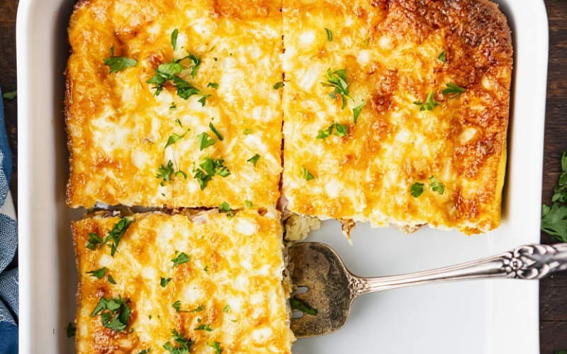 Easy Ham and Egg Casserole