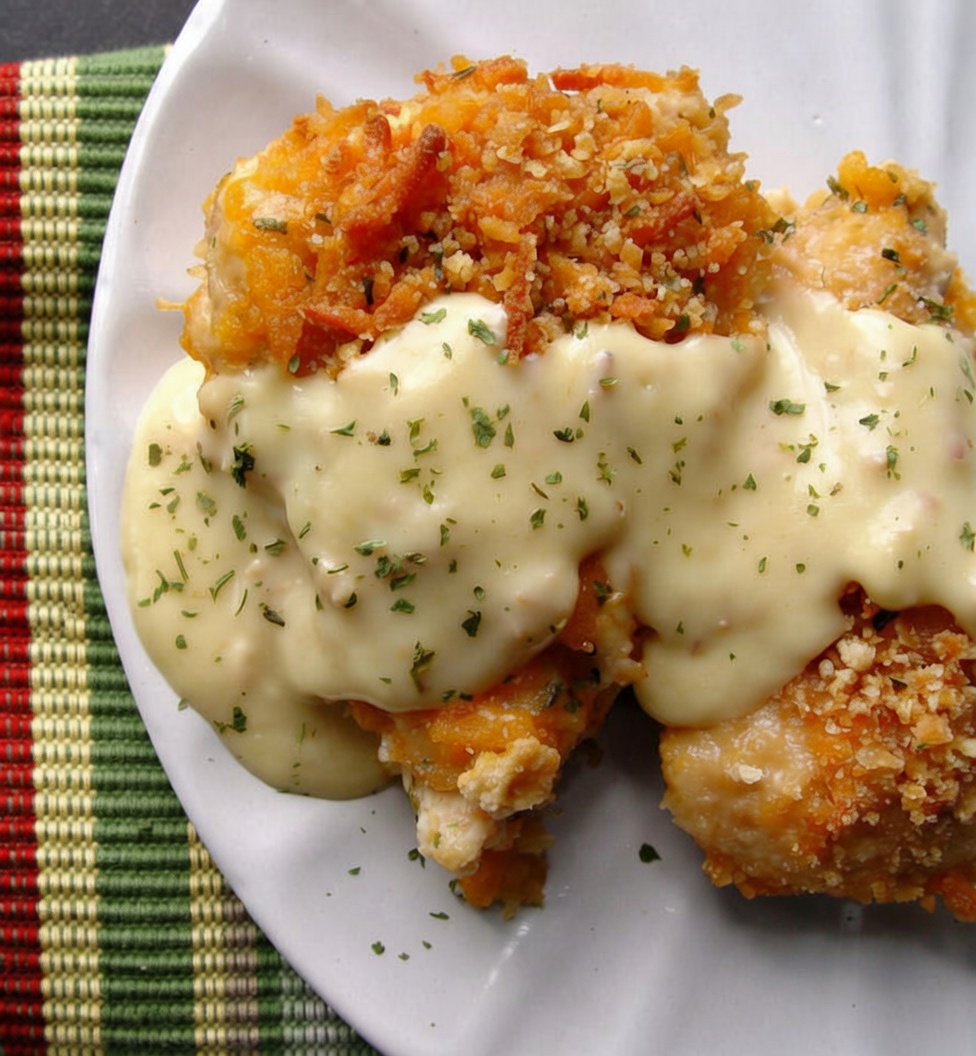 Easy Crispy Cheddar Chicken