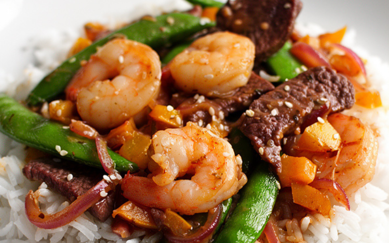Easy Steak and Shrimp