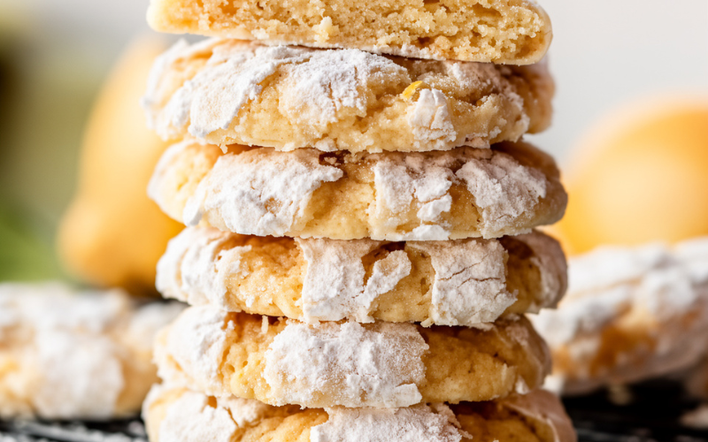Easy lemon crinkle cookies