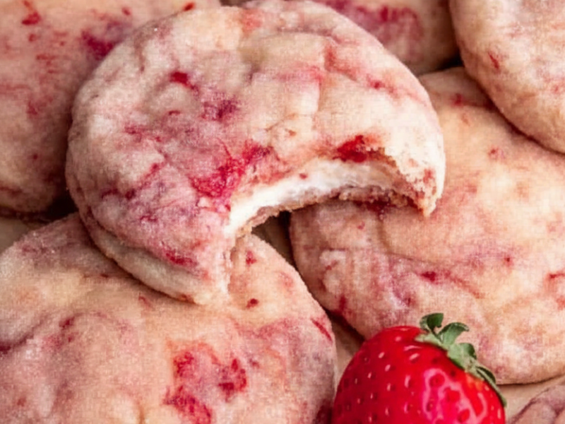 Strawberry Cheesecake Cookies