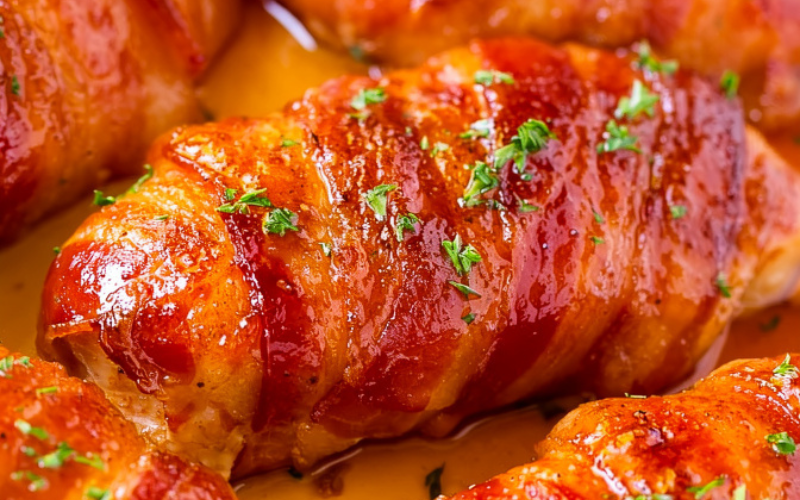 Delicious Bacon Wrapped Chicken