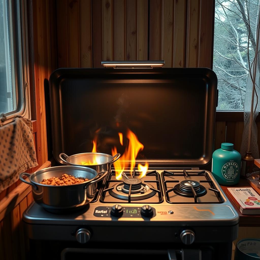can you cook on a propane stove indoors