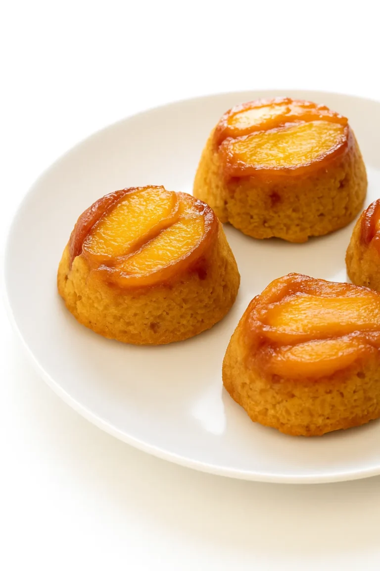 Mini Peach Upside Down Cakes