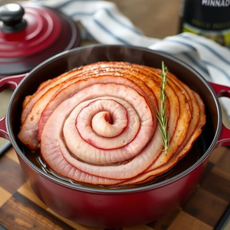 can you cook a spiral ham in a dutch oven