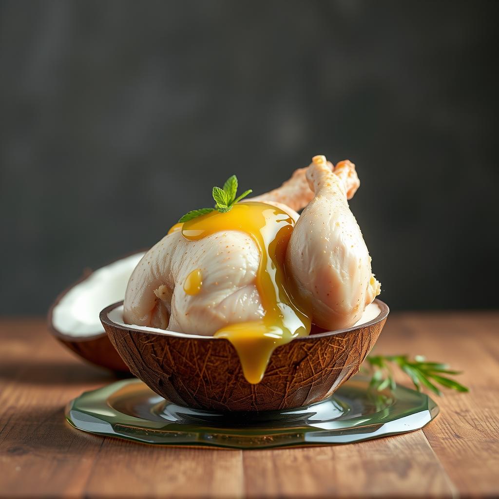 can you cook chicken with coconut oil