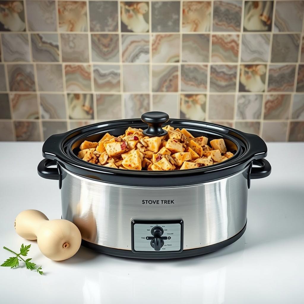 can you cook stove top stuffing in a slow cooker