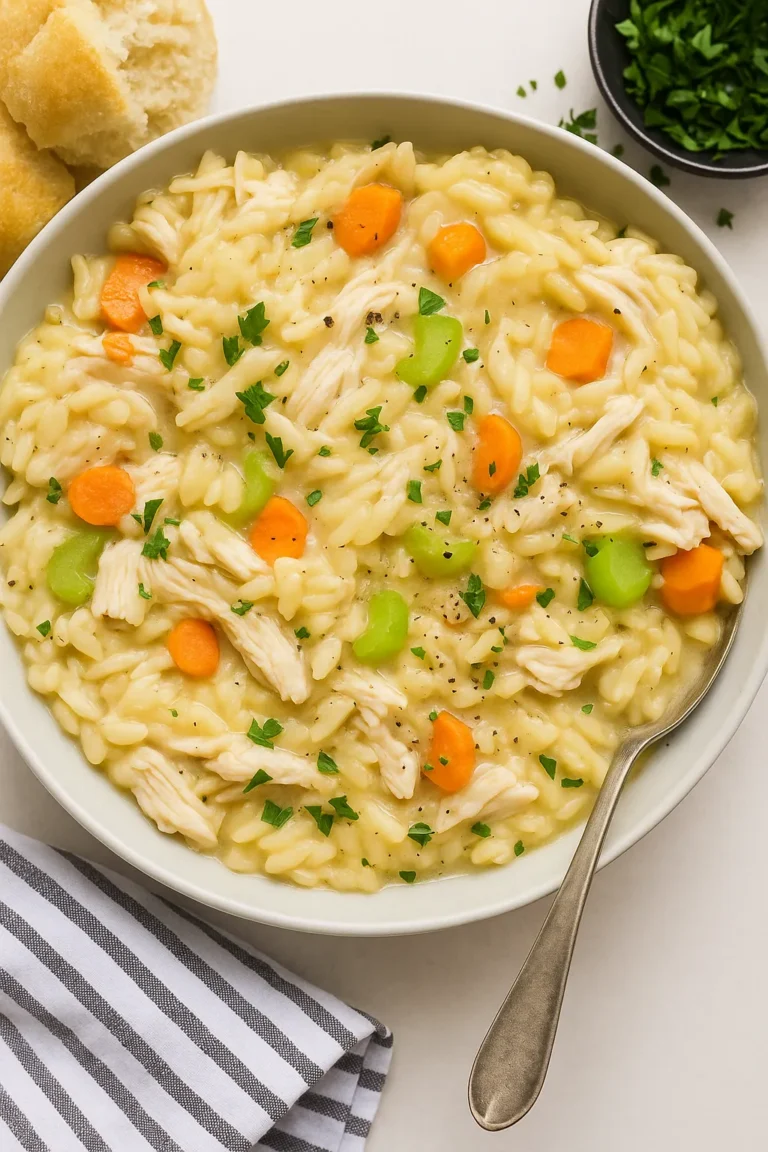 creamy chicken orzo
