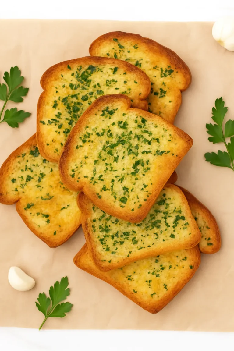 garlic bread with sliced bread