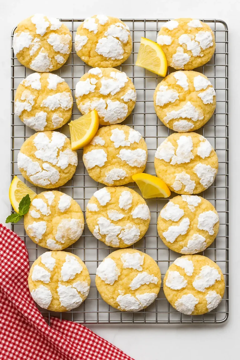 lemon crinkle cookies