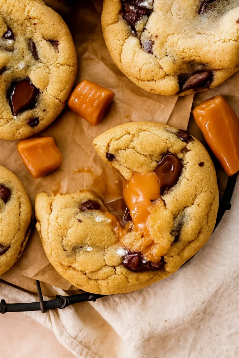 salted caramel chocolate chip cookies