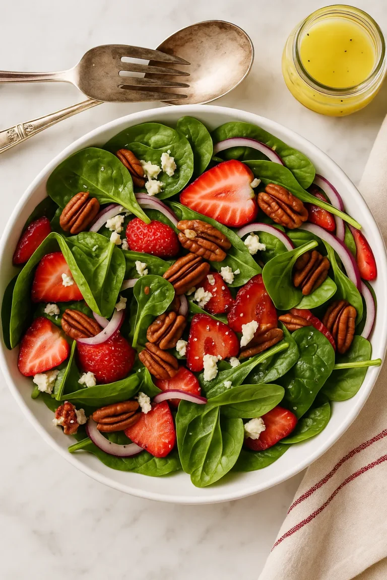 spinach strawberry salad